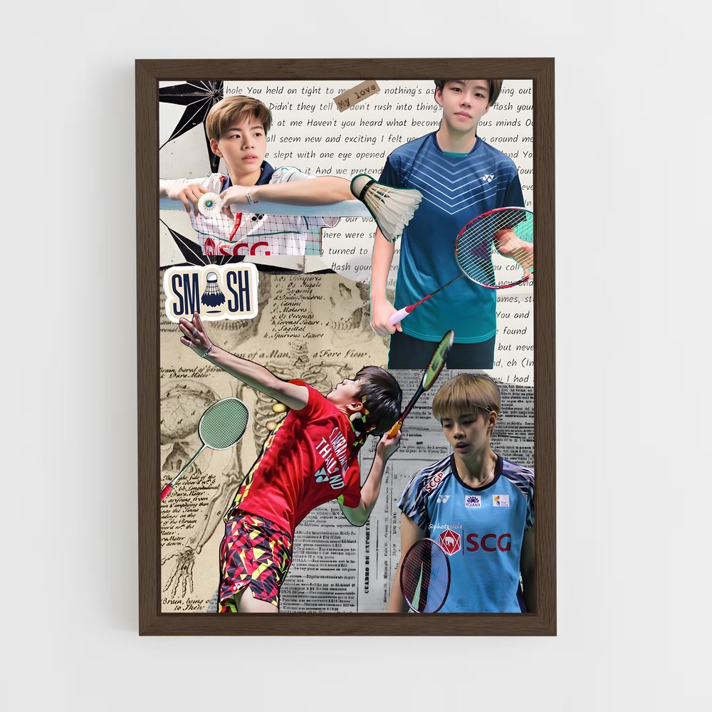 Poster Sapsiree de taerattanachai – affiche Badminton (vue 5)